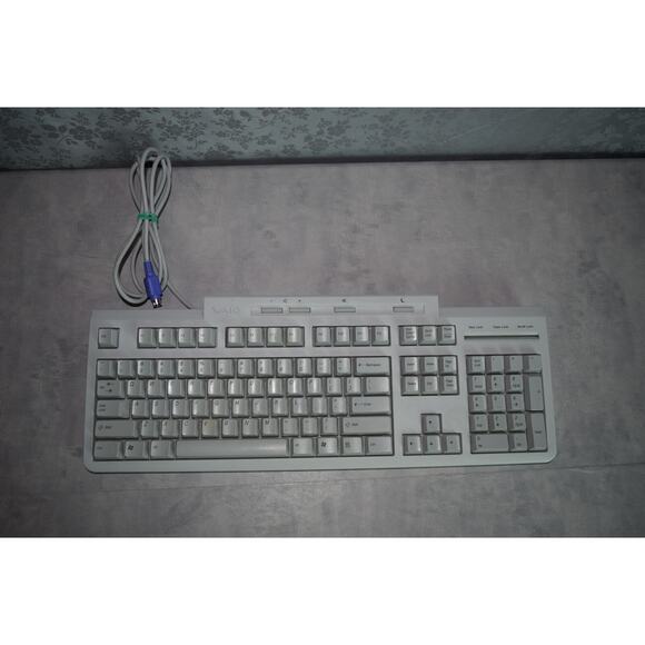 Vintage Sony VAIO Full-Sized Multi-Media Keyboard PCVA-KB4P/U--EUC w/ Num Keypad - Picture 2 of 7